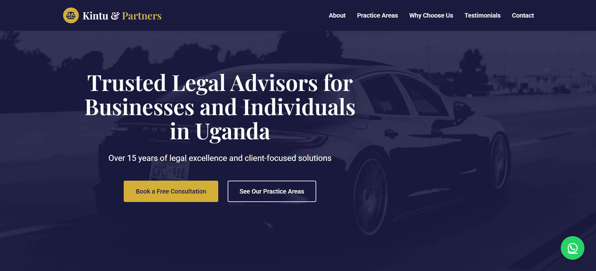 Website design for Kintu & Partners Advocates by SawaCode