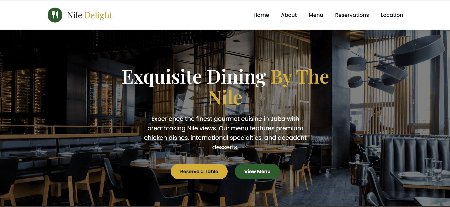 Restaurant Website