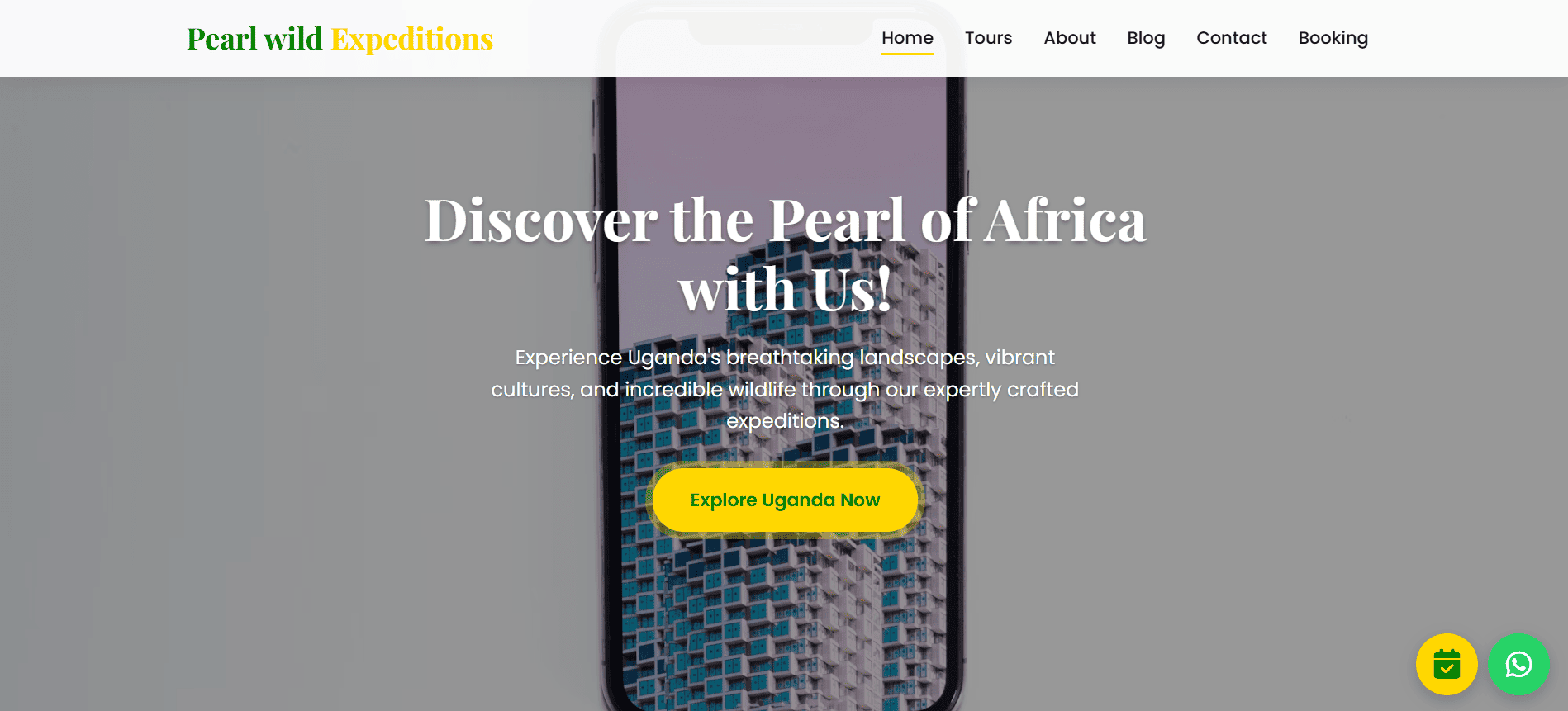 Pearl Expedition Tour Agency Website